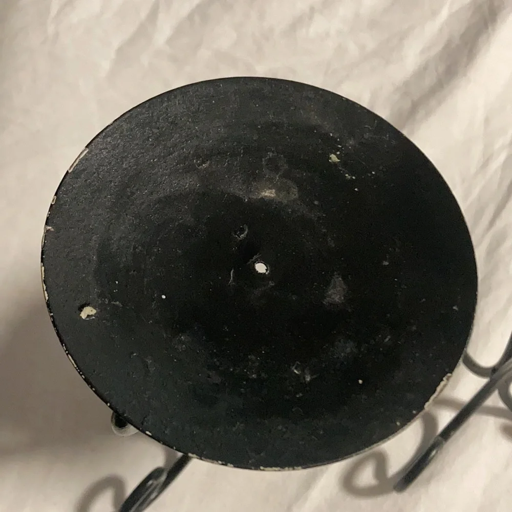 Wrought iron retro 70’s style Mediterranean candle holders